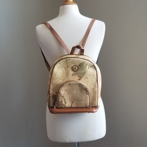 Kala Collection | Faux Leather Map Backpack